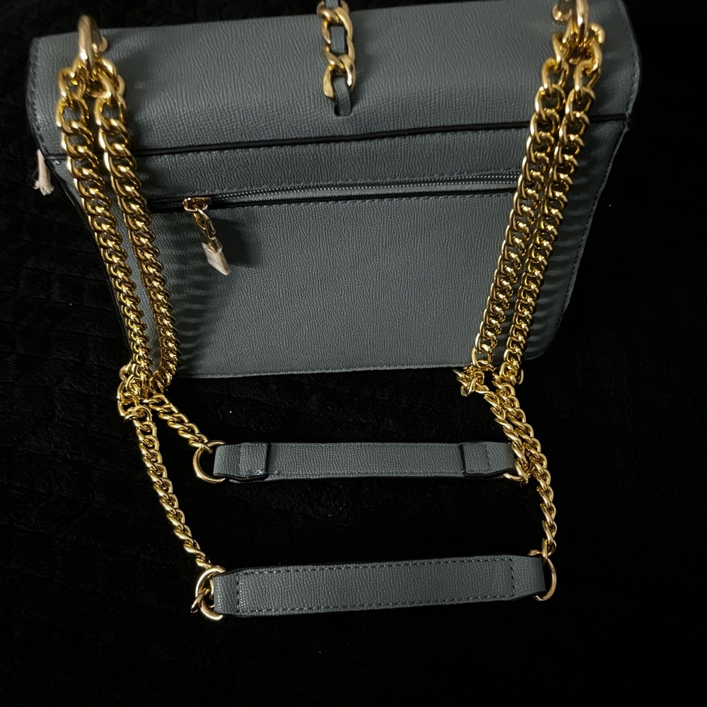 Elegant Gray Chain Strap Women's Bag